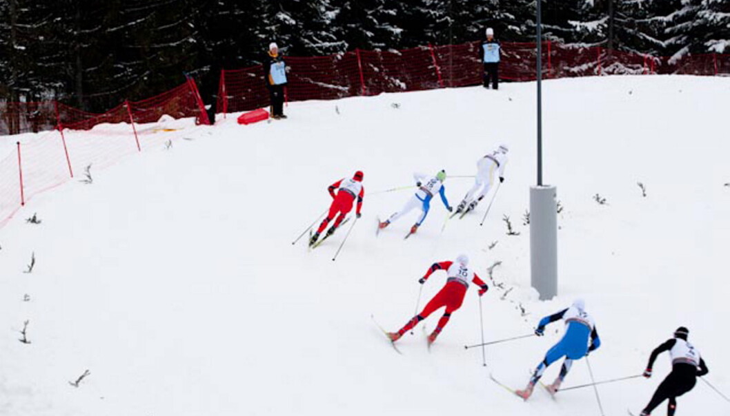VM på ski i Holmenkollen. VM på ski i Holmenkollen.