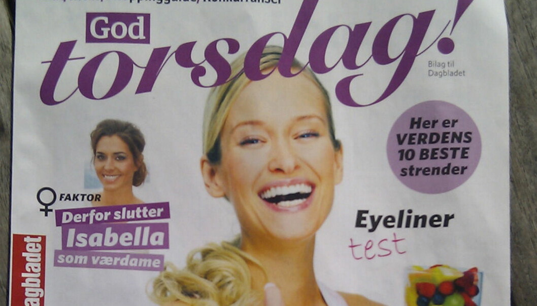 God Torsdag slik det ble presentert av Dagbladet 25. mai. Mobilfoto: Glenn Slydal Johansen