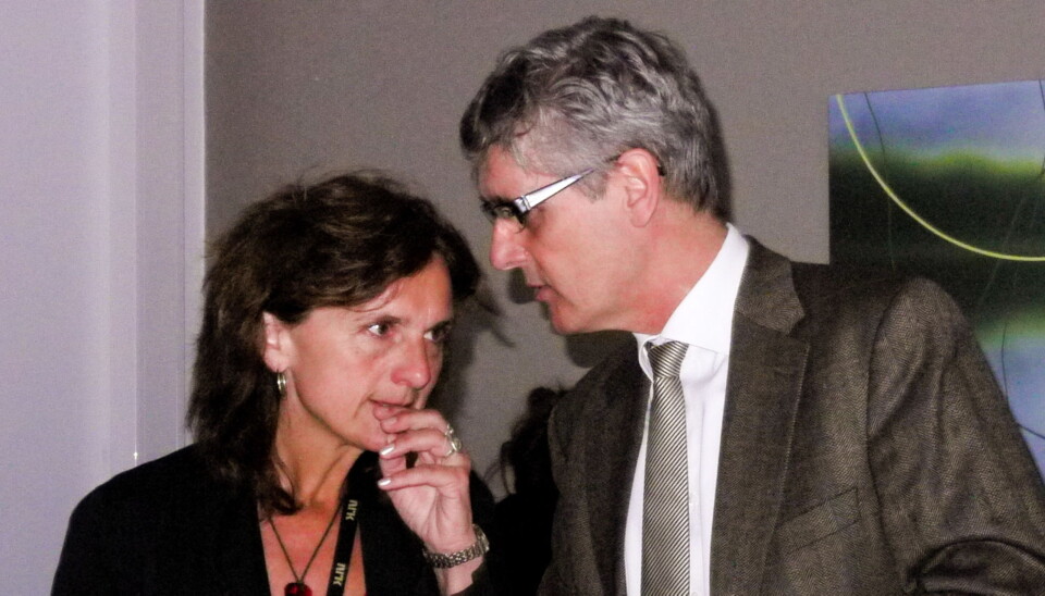 NRKs Sidsel Wold og kringkastingssjef Hans-Tore Bjerkaas. Foto: Helge Øgrim NRKs Sidsel Wold og kringkastingssjef Hans-Tore Bjerkaas. Foto: Helge Øgrim
