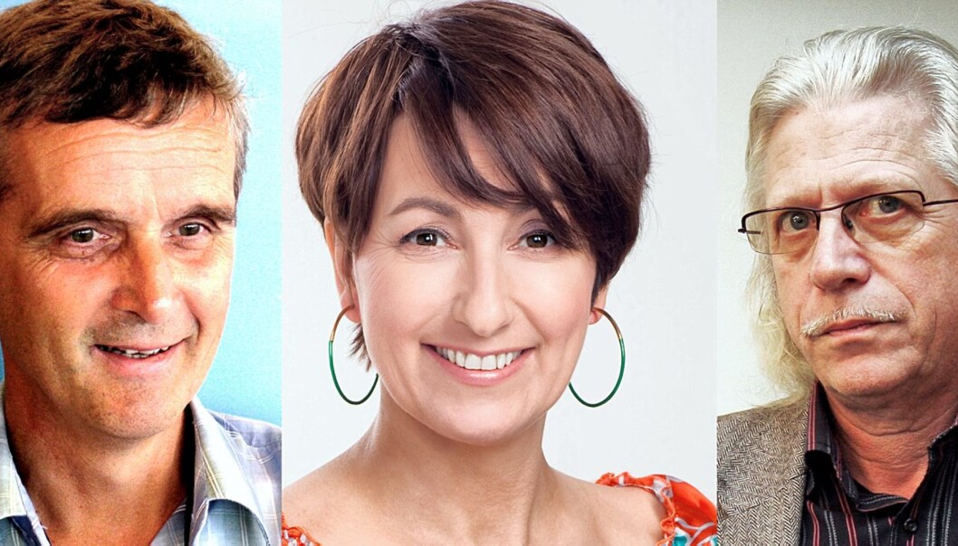 Hans-Tore Bjerkaas (NRK), Torunn Pettersen (Tara) og Helge Øgrim (Journalisten). Hans-Tore Bjerkaas (NRK), Torunn Pettersen (Tara) og Helge Øgrim (Journalisten).