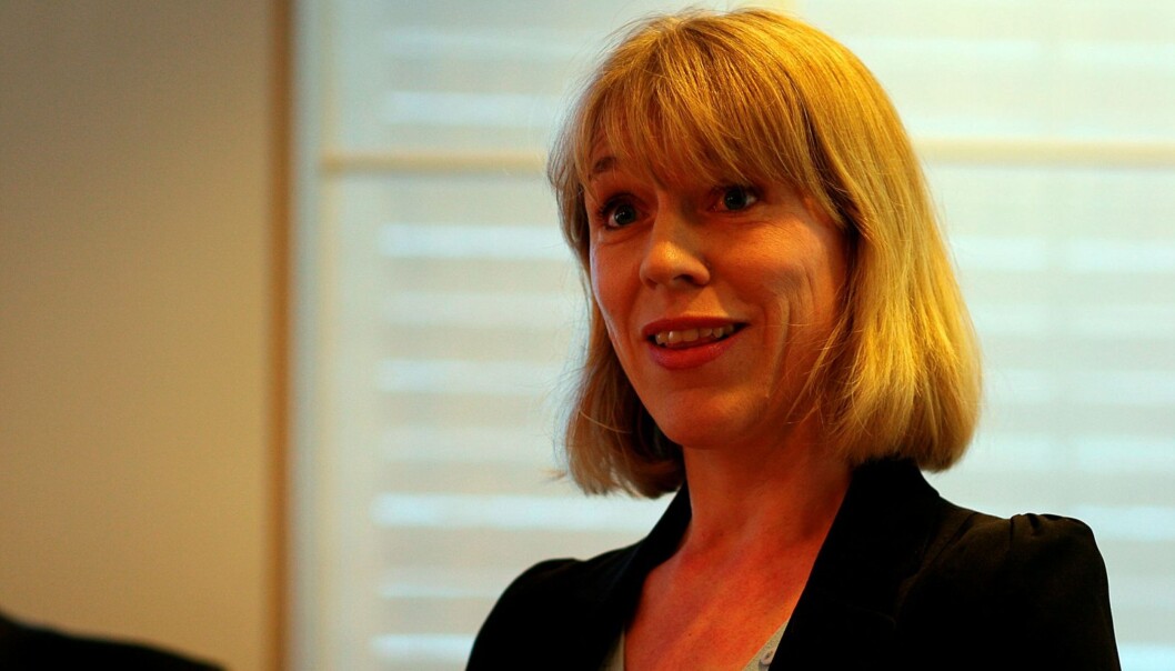 Anniken Hutifeldt vil helst stenge fm-båndet for de nasjonale aktørene innen seks år. Foto: Martin Huseby Jensen. Anniken Hutifeldt vil helst stenge fm-båndet for de nasjonale aktørene innen seks år. Foto: Martin Huseby Jensen.