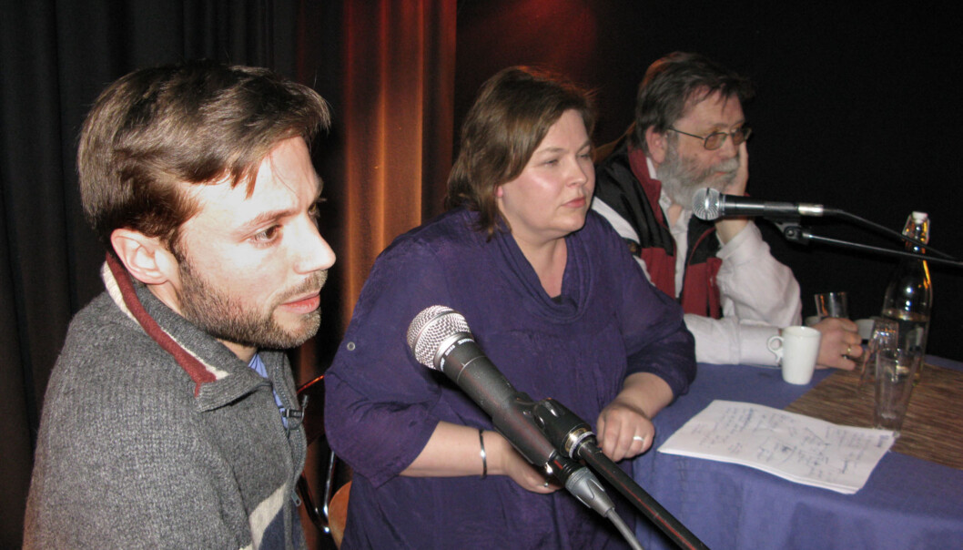 Johannes Wahlström, Elin Floberghagen og Frank Aarebrot. Foto: Bjørn Åge Mossin Johannes Wahlström, Elin Floberghagen og Frank Aarebrot. Foto: Bjørn Åge Mossin