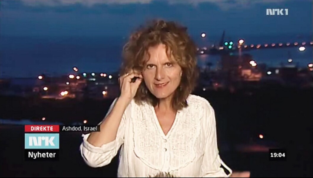 NRKs korrespondent i Midtøsten Sidsel Wold. (Skjermdump fra NRK) NRKs korrespondent i Midtøsten Sidsel Wold. (Skjermdump fra NRK)