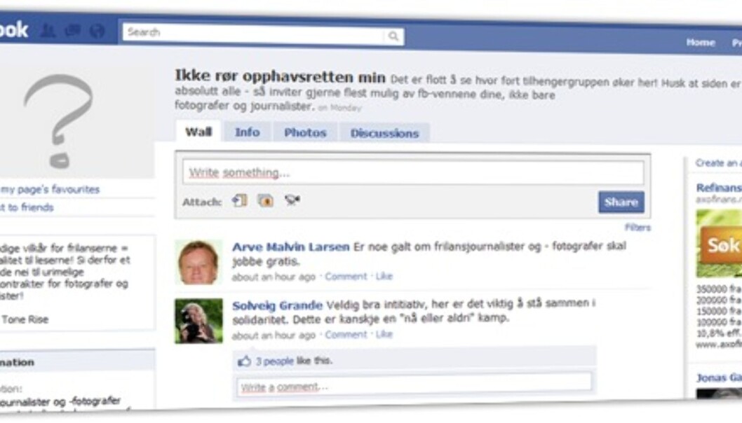 Faksimile fra frilansernes FB-side. Faksimile fra frilansernes FB-side.