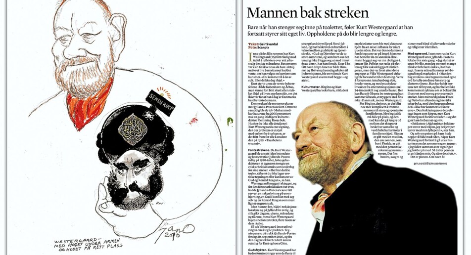 Tegningen Adressa makulerte