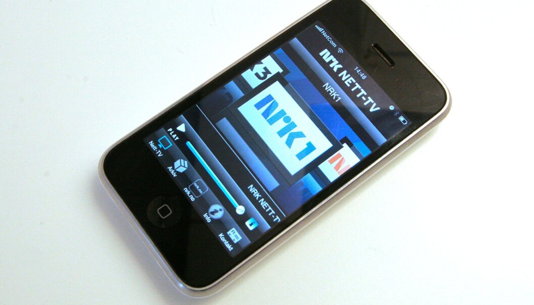 10.000 har lastet ned NRKs iPhone-app for tv. Foto: Espen Moe 10.000 har lastet ned NRKs iPhone-app for tv. Foto: Espen Moe
