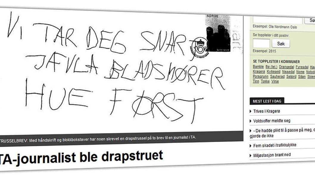 Telemarksavisas nettside fra 19.02.2010 Telemarksavisas nettside fra 19.02.2010