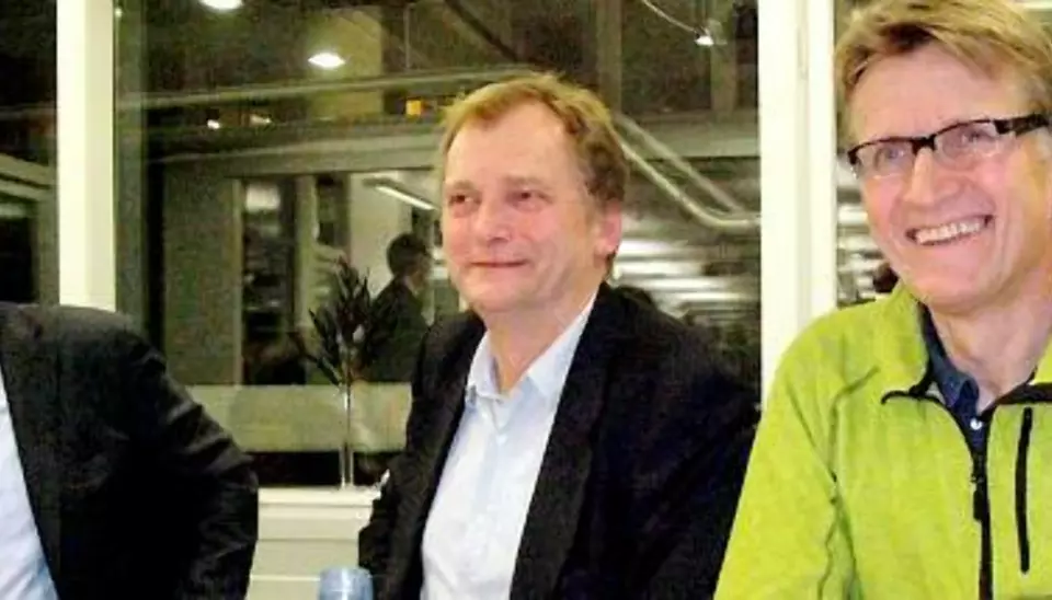 Jon Gelius, Erik Fosse og Mads Gilbert. Foto: Helge Øgrim