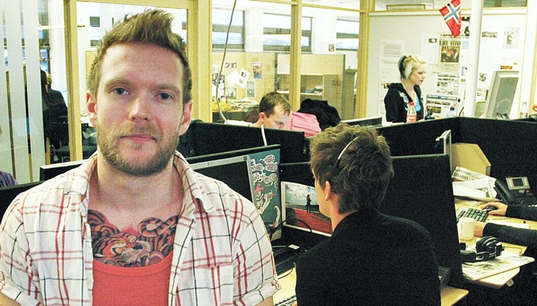 PÅ NETTDESKEN: - Vi spør oss hvordan vi skal røkte nettavisen i en ny organisasjon, sier reportasjeleder Jørund Flaa i fv.no. Foto: Øyvind Brenne, Fædrelandsvennen PÅ NETTDESKEN: - Vi spør oss hvordan vi skal røkte nettavisen i en ny organisasjon, sier reportasjeleder Jørund Flaa i fv.no. Foto: Øyvind Brenne, Fædrelandsvennen