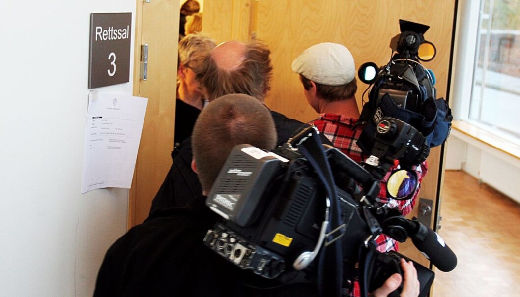 Medieinteressen for den såkalte Lommemann-saken har vært stor, her fra rettssakens andre dag. Foto: Birgit Dannenberg Medieinteressen for den såkalte Lommemann-saken har vært stor, her fra rettssakens andre dag. Foto: Birgit Dannenberg