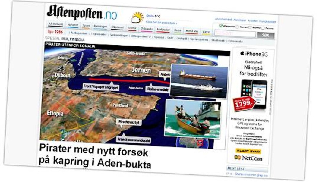 Skjermdump fra Aftenposten.no. Skjermdump fra Aftenposten.no.