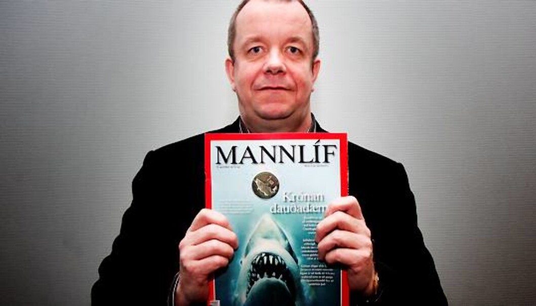 Sigurjón M. Egilsson skrev flere kritiske reportasjer i økonomibladet Mannlíf om Islands økonomi før finansbobla sprakk. Foto: Martin Lerberg Fossum Sigurjón M. Egilsson skrev flere kritiske reportasjer i økonomibladet Mannlíf om Islands økonomi før finansbobla sprakk. Foto: Martin Lerberg Fossum
