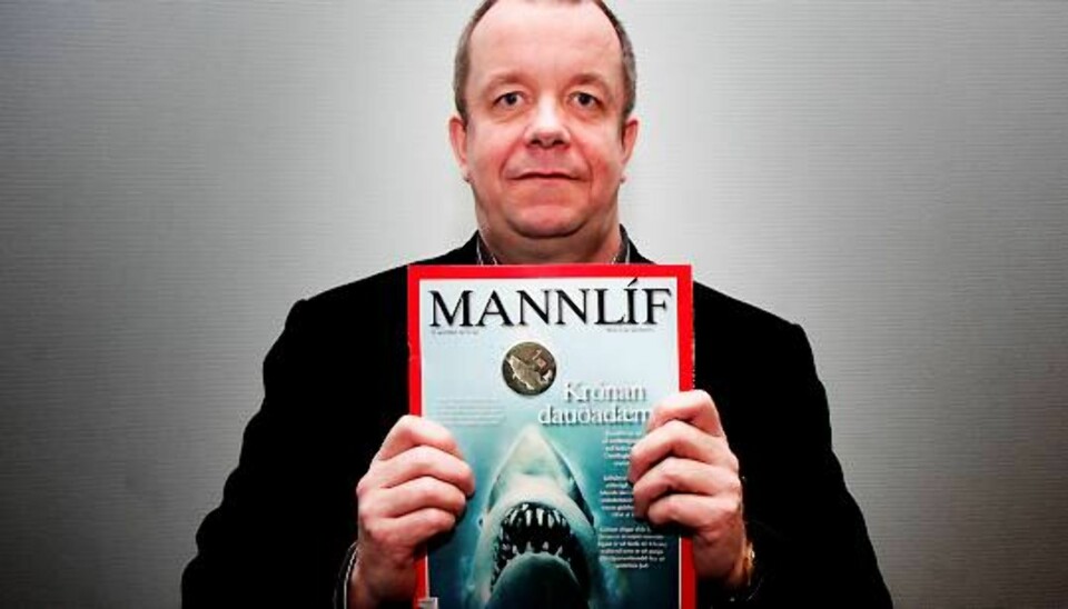 Sigurjón M. Egilsson skrev flere kritiske reportasjer i økonomibladet Mannlíf om Islands økonomi før finansbobla sprakk. Foto: Martin Lerberg Fossum