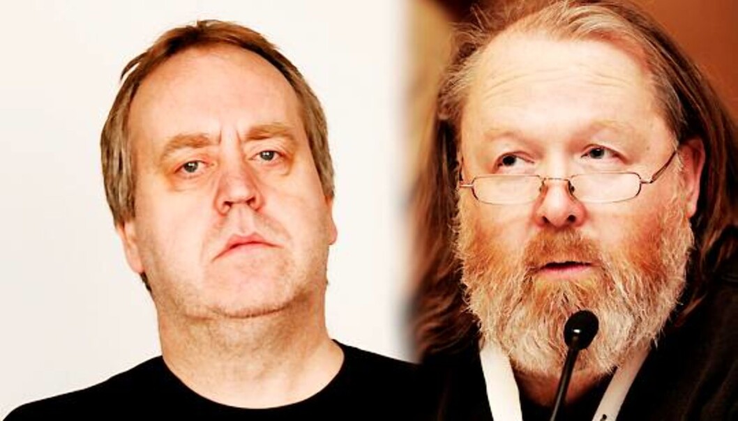 Tor Milde mener anmelderne blir mer vennligstilt av et par øl, mens Tom Skjeklesæther synes det er merkelig om journalister skal være helt edru gjennom en festival. Foto: Bjørgli&Bergersen/Birgit Dannenberg Tor Milde mener anmelderne blir mer vennligstilt av et par øl, mens Tom Skjeklesæther synes det er merkelig om journalister skal være helt edru gjennom en festival. Foto: Bjørgli&Bergersen/Birgit Dannenberg