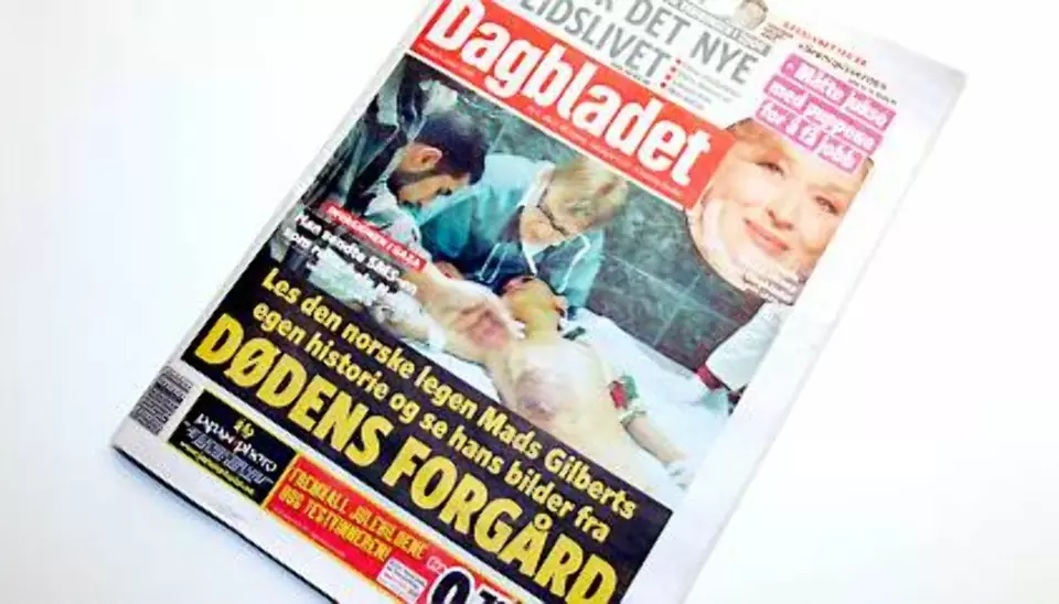 Faksimile Dagbladet 5. januar 2009.