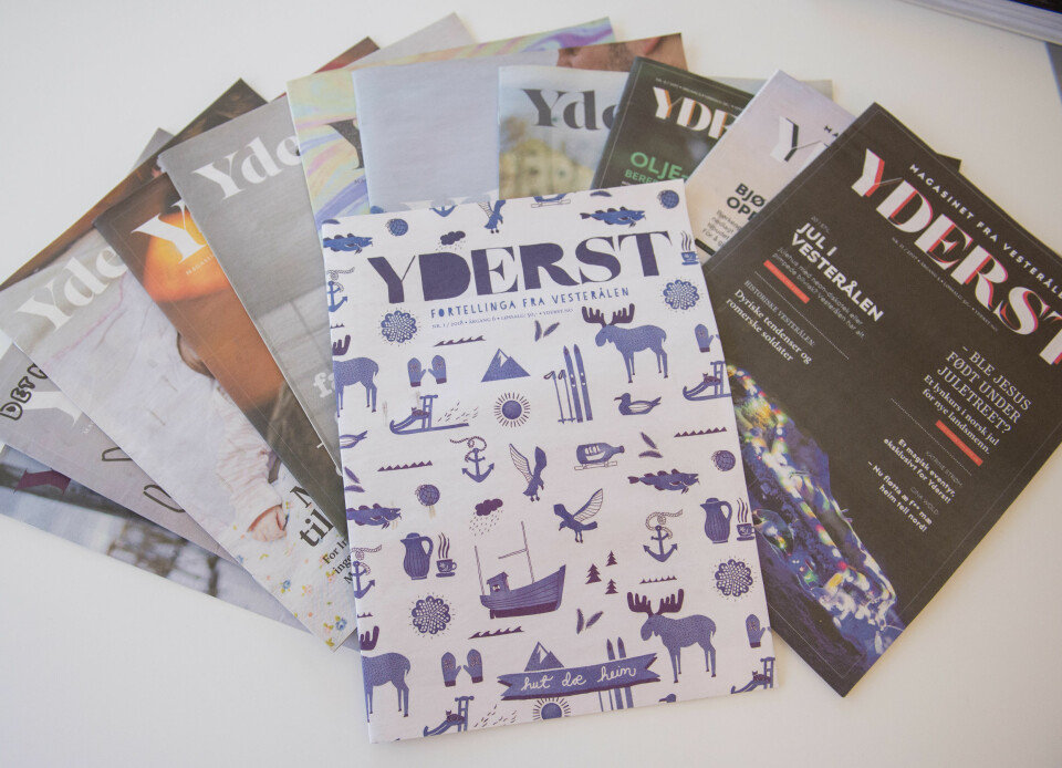 Magasinet Yderst har eksistert siden 2013 – først som ultralokal avis for Bø, nå som magasin for hele Vesterålen.