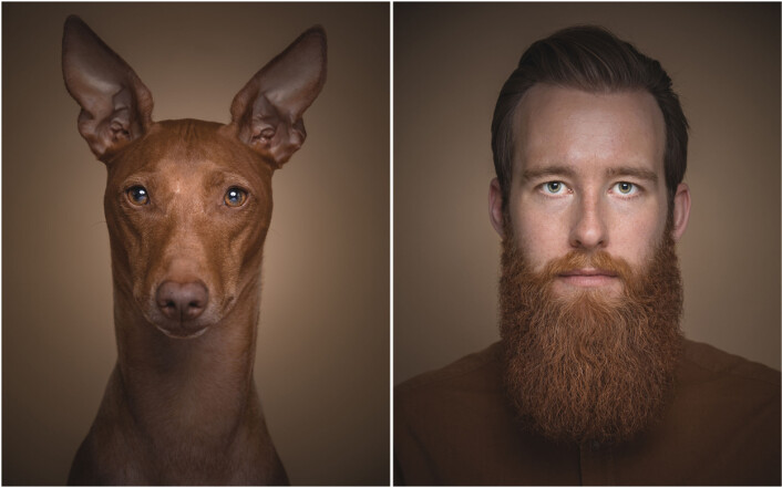 Fotograf Krister Sørbø og hunden Enzo. Foto: Krister Sørbø Fotograf Krister Sørbø og hunden Enzo. Foto: Krister Sørbø