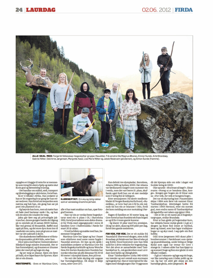 Bent Are Iversen ble kåret til Årets Fotograf i A-pressen i 2012 for blant annet denne reportasjen om bueskyting.