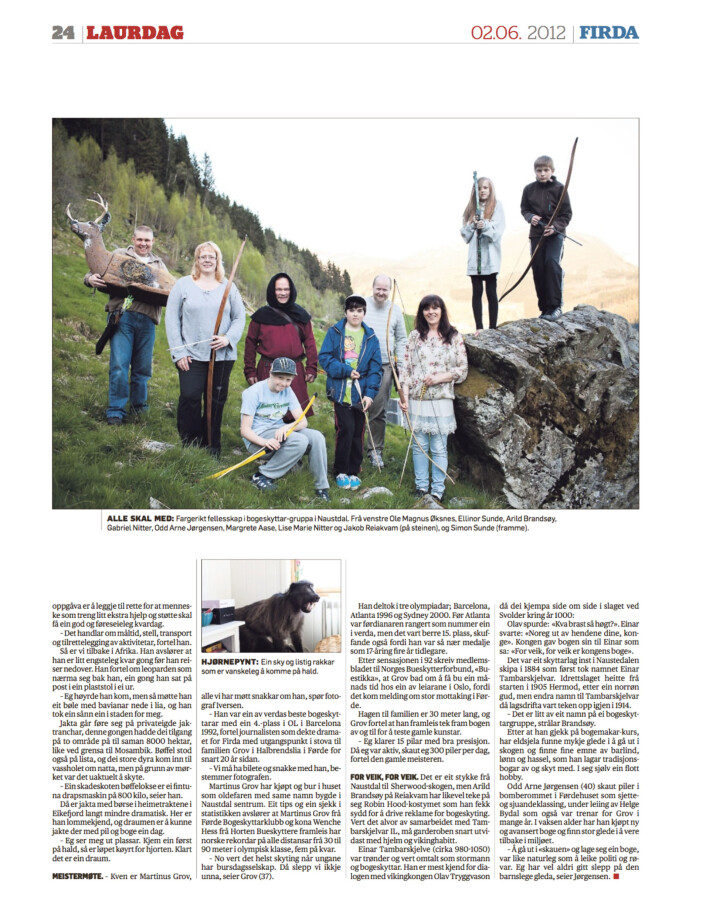 Bent Are Iversen ble kåret til Årets Fotograf i A-pressen i 2012 for blant annet denne reportasjen om bueskyting. Bent Are Iversen ble kåret til Årets Fotograf i A-pressen i 2012 for blant annet denne reportasjen om bueskyting.