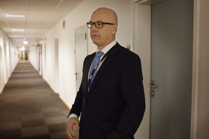 Thor Gjermund Eriksen vil ikke svare på spørsmål rundt undersøkelsen om seksuell trakassering i NRK. Foto: Andrea Gjestvang Thor Gjermund Eriksen vil ikke svare på spørsmål rundt undersøkelsen om seksuell trakassering i NRK. Foto: Andrea Gjestvang