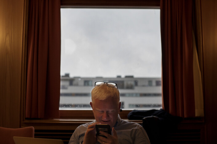 Dag Idar Tryggestads forslag om å begrense antall styremedlemmer i konsernlag til seks medlemmer falt med knappest mulig margin. Foto: Andrea Gjestvang Dag Idar Tryggestads forslag om å begrense antall styremedlemmer i konsernlag til seks medlemmer falt med knappest mulig margin. Foto: Andrea Gjestvang