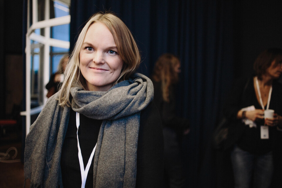 Årets talent Jorun Berntsen under Medienettverkets konferanse. Foto: Marte Vike Arnesen