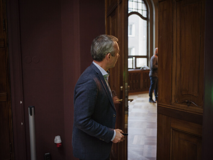 André Støylen viser rundt på Sentralen i Oslo sentrum. André Støylen viser rundt på Sentralen i Oslo sentrum.