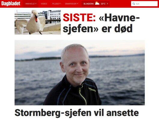 Faksimile Dagbladet. Faksimile Dagbladet.