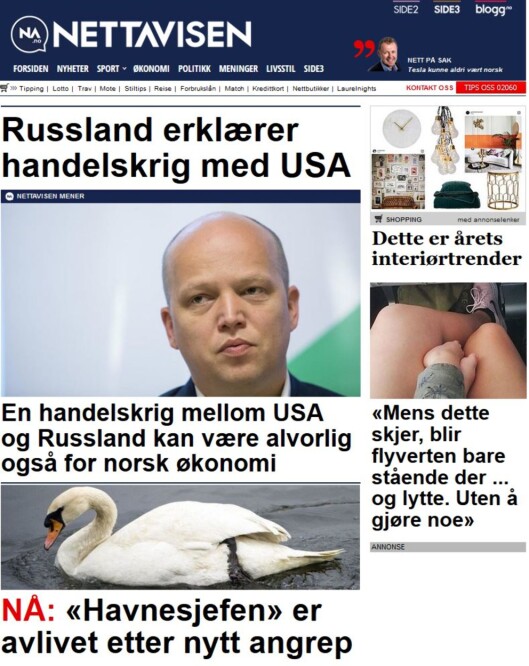 Faksimile Nettavisen Faksimile Nettavisen