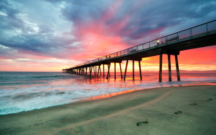 Hermosa Beach i California. Fotografen tjente 400 kr. på å nå ut til et potensiellt publikum på 400 millioner. Foto: Neil Kremer Hermosa Beach i California. Fotografen tjente 400 kr. på å nå ut til et potensiellt publikum på 400 millioner. Foto: Neil Kremer