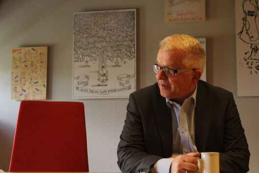 Ansvarlig redaktør Tor Eigil Stordahl i<br>Forsvarets forum. Foto: Martin Huseby Jensen Ansvarlig redaktør Tor Eigil Stordahl i<br>Forsvarets forum. Foto: Martin Huseby Jensen