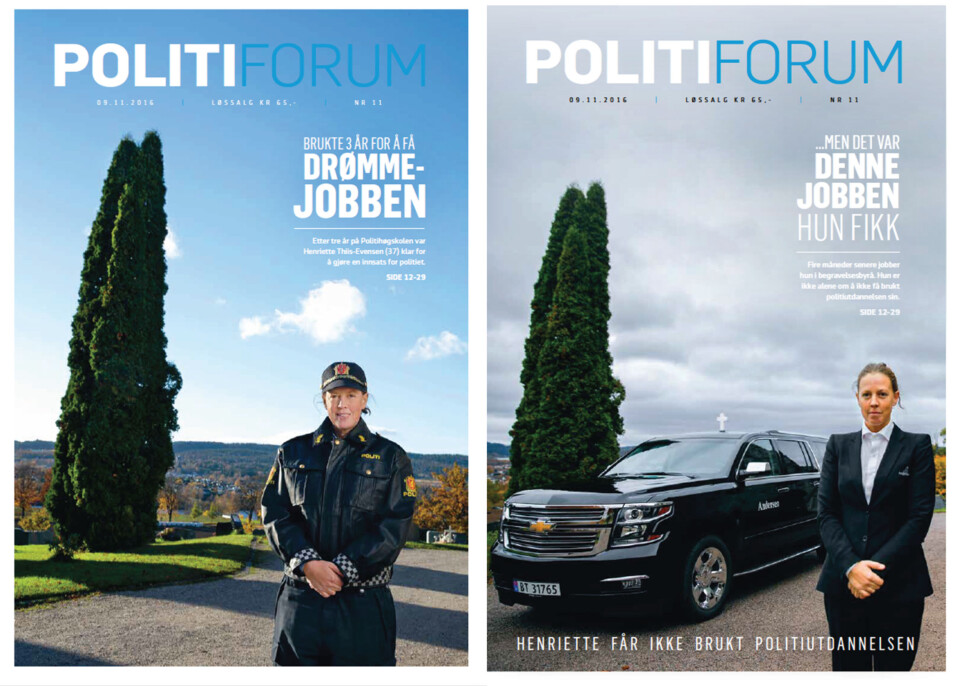 Politiforums doble forside. Politiforums doble forside.