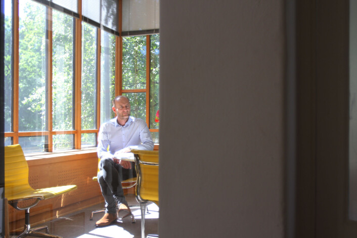 Knut Olav Åmås tror at fremtidens journalistikk kommer til å bli et andre mer avansert spleiselag.<br>Foto: Martin Huseby Jensen Knut Olav Åmås tror at fremtidens journalistikk kommer til å bli et andre mer avansert spleiselag.<br>Foto: Martin Huseby Jensen