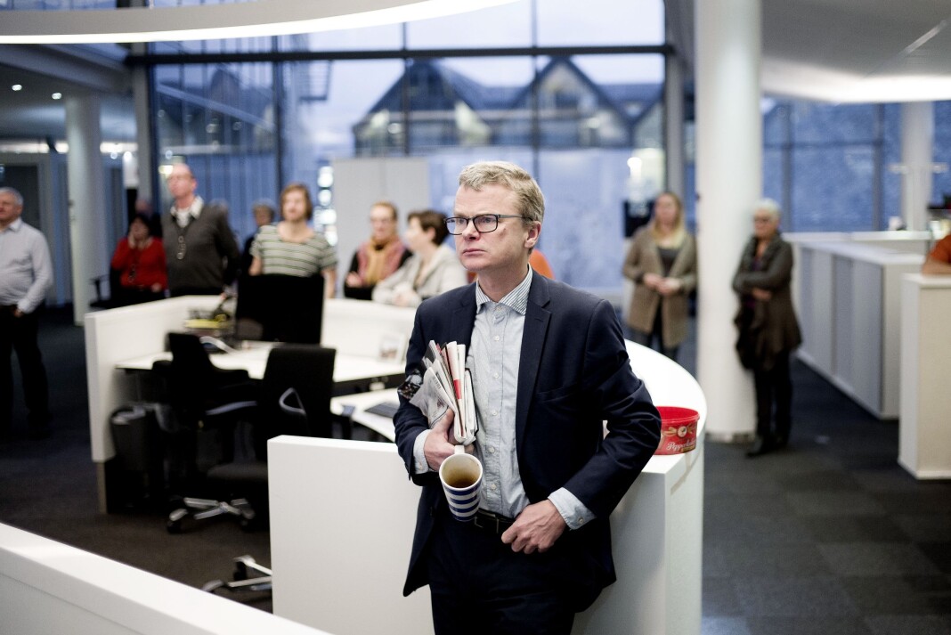 Lars Helle, sjefredaktør i Stavanger Aftenblad, mener venstrevridningen i journalistikken er en myte som får ufortjent mye oppmerksomhet. Foto: Stavanger Aftenblad Lars Helle, sjefredaktør i Stavanger Aftenblad, mener venstrevridningen i journalistikken er en myte som får ufortjent mye oppmerksomhet. Foto: Stavanger Aftenblad