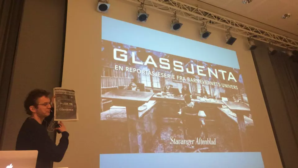 Thomas Ergo i Stavanger Aftenblad holdt foredrag i 2016 om hvordan de laget historien om Glassjenta, med spesielt fokus på fortellergrepene. Han ble etter konferansen med i dugnadsgjengen og arbeidsgruppen bak årets konferanse.