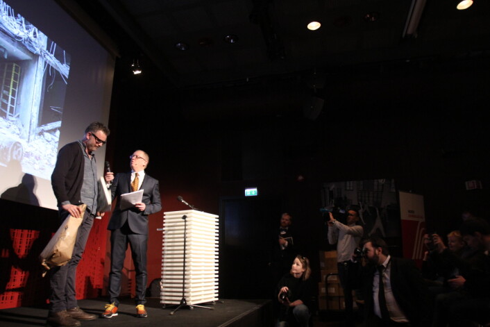 Aleksander Nordahl vant den gjeveste prisen under Årets Bilde-utdelingen. Foto: Martin Huseby Jensen. Aleksander Nordahl vant den gjeveste prisen under Årets Bilde-utdelingen. Foto: Martin Huseby Jensen.
