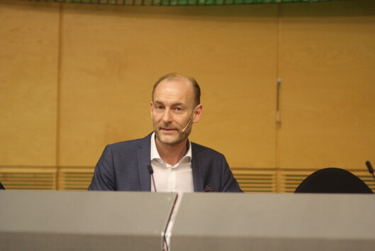 Knut Olav Åmås la tirsdag frem Mediemangfoldsutvalgets<br>utredning. Foto: Angelica Hagen Knut Olav Åmås la tirsdag frem Mediemangfoldsutvalgets<br>utredning. Foto: Angelica Hagen