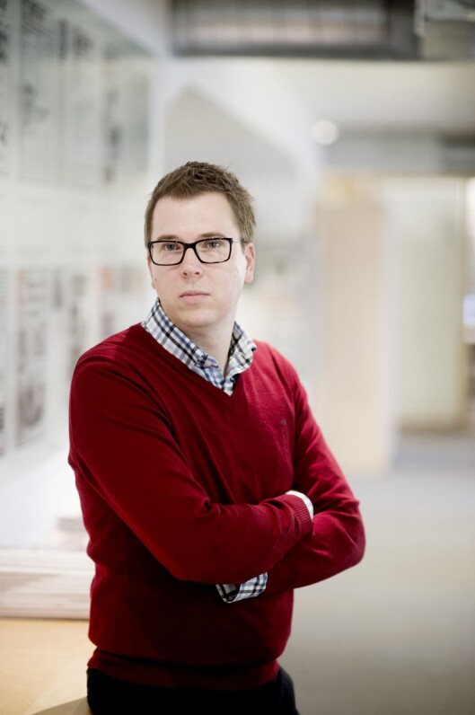 Eirik Hoff Lysholm i Dagsavisen<br>Foto: Jan Inge Haga Eirik Hoff Lysholm i Dagsavisen<br>Foto: Jan Inge Haga