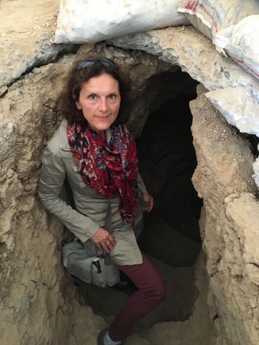 I Nord Irak, noen kilometer fra Mosul, fant NRKs<br>Sidsel Wold forlatte IS-tunneler. Foto: Privat I Nord Irak, noen kilometer fra Mosul, fant NRKs<br>Sidsel Wold forlatte IS-tunneler. Foto: Privat