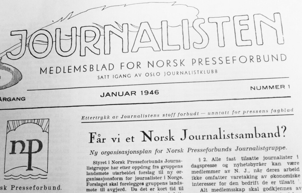 Forsiden på Journalisten. Forsiden på Journalisten.