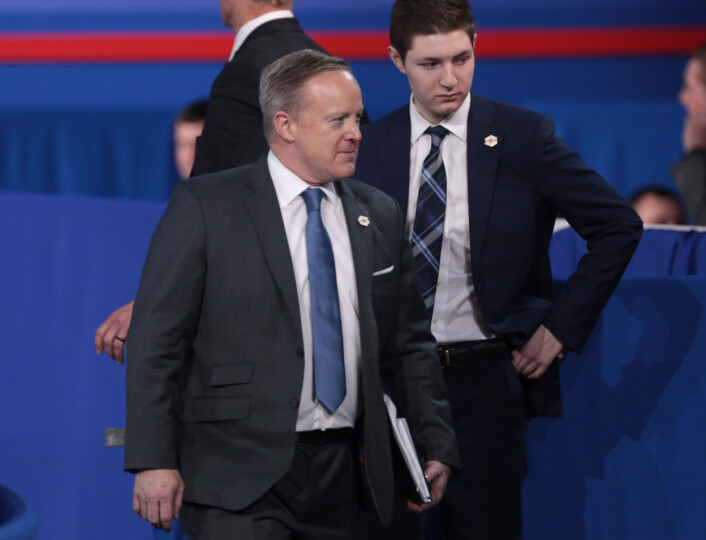 Sean Spicer slipper til flere og en større bredde av journalister. Foto: Gage Skidmore/Creative Commons Sean Spicer slipper til flere og en større bredde av journalister. Foto: Gage Skidmore/Creative Commons