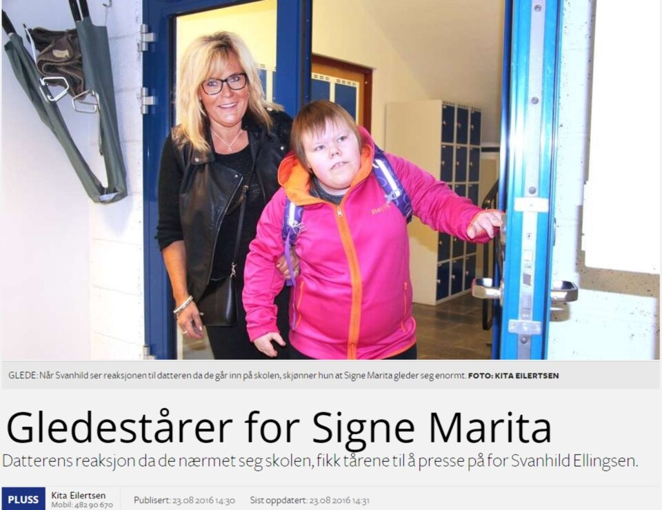 Oppslag i Altaposten 23. august 2016. Oppslag i Altaposten 23. august 2016.