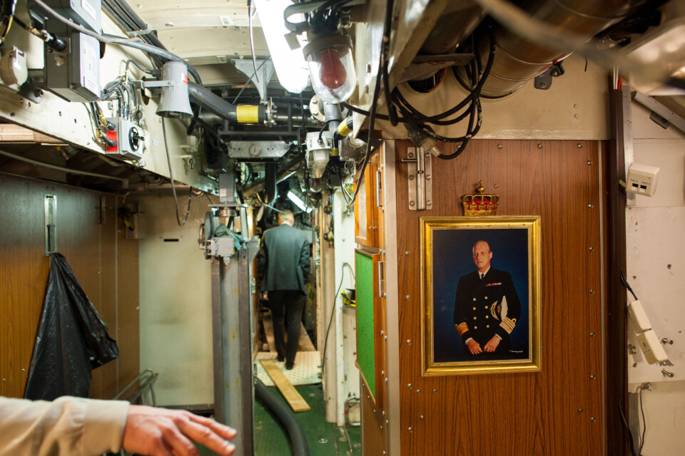 Kong Harald er med på ubåten KNM Utsira. Foto: Christian Nørstebø Kong Harald er med på ubåten KNM Utsira. Foto: Christian Nørstebø