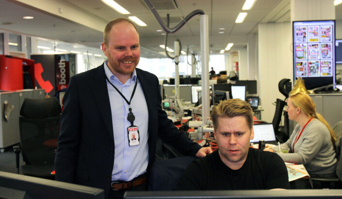 Gard Steiro og Geir Arne Kippernes på VG-desken. Foto: Glenn Slydal Johansen Gard Steiro og Geir Arne Kippernes på VG-desken. Foto: Glenn Slydal Johansen