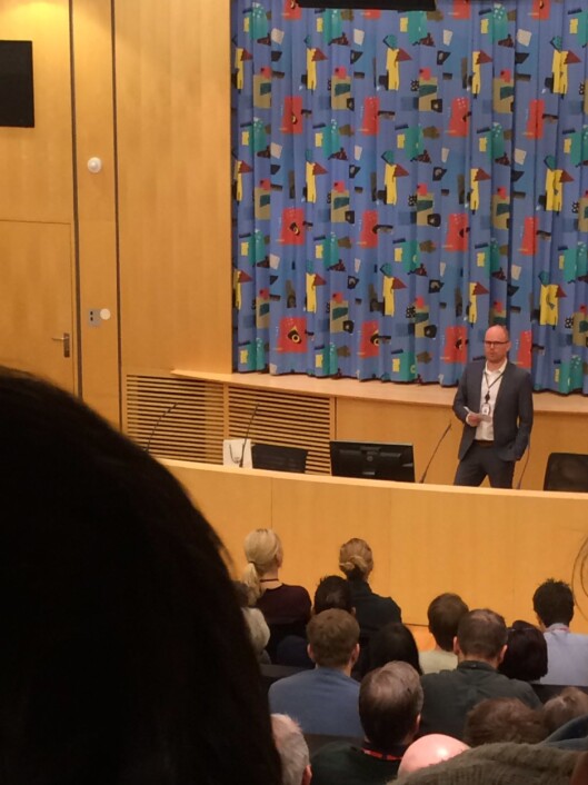 Gard Steiro presenteres som VGs nye sjefredaktør<br>på et allmøte onsdag. Foto: @vgkrim Gard Steiro presenteres som VGs nye sjefredaktør<br>på et allmøte onsdag. Foto: @vgkrim
