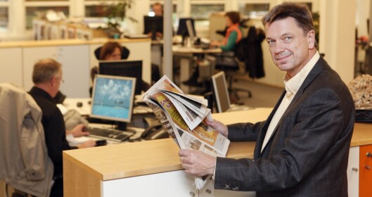 Terje Tandberg i Budstikke forventer annonsefall på<br>opp mot 17 prosent også neste år. Terje Tandberg i Budstikke forventer annonsefall på<br>opp mot 17 prosent også neste år.