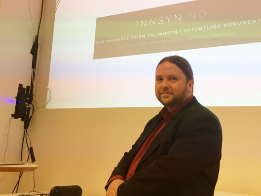 Tarjei Leer-Salvesen har laget innsyn.no <br>sammen med Atle Brandt, Kenneth Lykkås og<br>Frode Nordbø. Foto: Angelica Hagen Tarjei Leer-Salvesen har laget innsyn.no <br>sammen med Atle Brandt, Kenneth Lykkås og<br>Frode Nordbø. Foto: Angelica Hagen