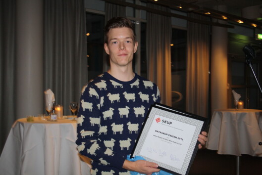 Einar Otto Stangvik mener en god presentasjon i et slikt<br>prosjekt er like viktig som dataene han hentet ut. <br>Foto: Angelica Hagen Einar Otto Stangvik mener en god presentasjon i et slikt<br>prosjekt er like viktig som dataene han hentet ut. <br>Foto: Angelica Hagen