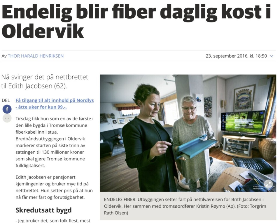 På nett oppgir Nordlys kun fotografens navn. Etter at Journalisten publiserte sak på dette mandag, har Nordlys lagt på Nordlys Lab bak navnet. På nett oppgir Nordlys kun fotografens navn. Etter at Journalisten publiserte sak på dette mandag, har Nordlys lagt på Nordlys Lab bak navnet.