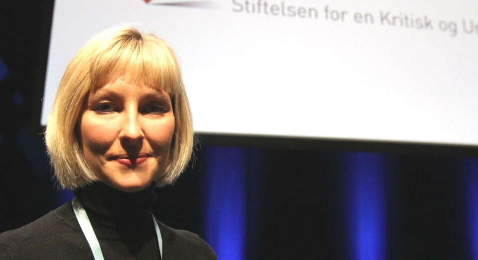 - Vi fant gull i lekkede FIFA-dokumenter, fortalte Heidi Blake påSkup-konferansen lørdag. Foto: Martin Huseby Jensen - Vi fant gull i lekkede FIFA-dokumenter, fortalte Heidi Blake påSkup-konferansen lørdag. Foto: Martin Huseby Jensen